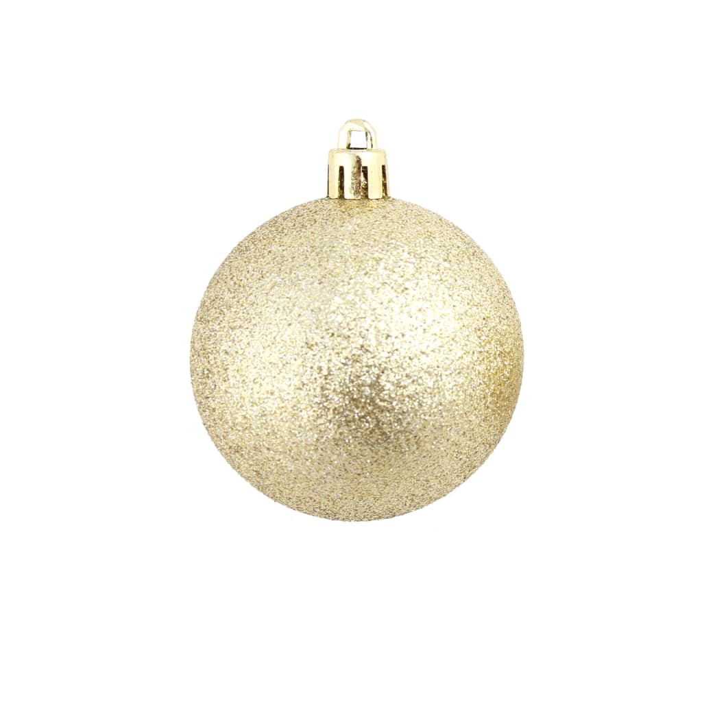 vidaXL 100-tlg. Weihnachtskugel-Set 3/4/6 cm Golden