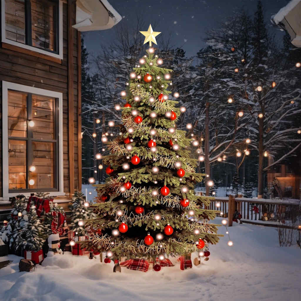 Weihnachtsbaum-Lichternetz mit 210 LEDs 210 cm