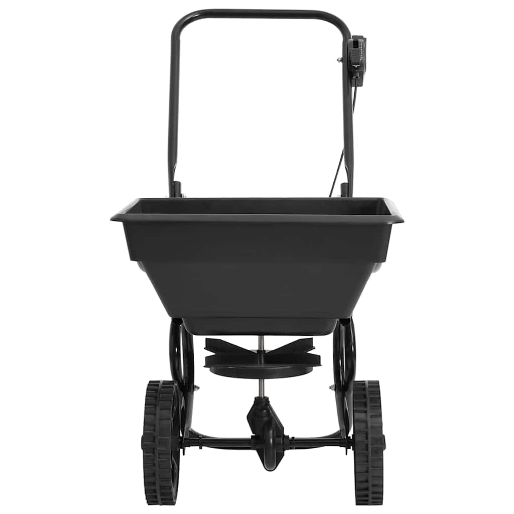vidaXL Handstreuwagen Salzstreuer PVC und Stahl 80x46x75 cm 15 L