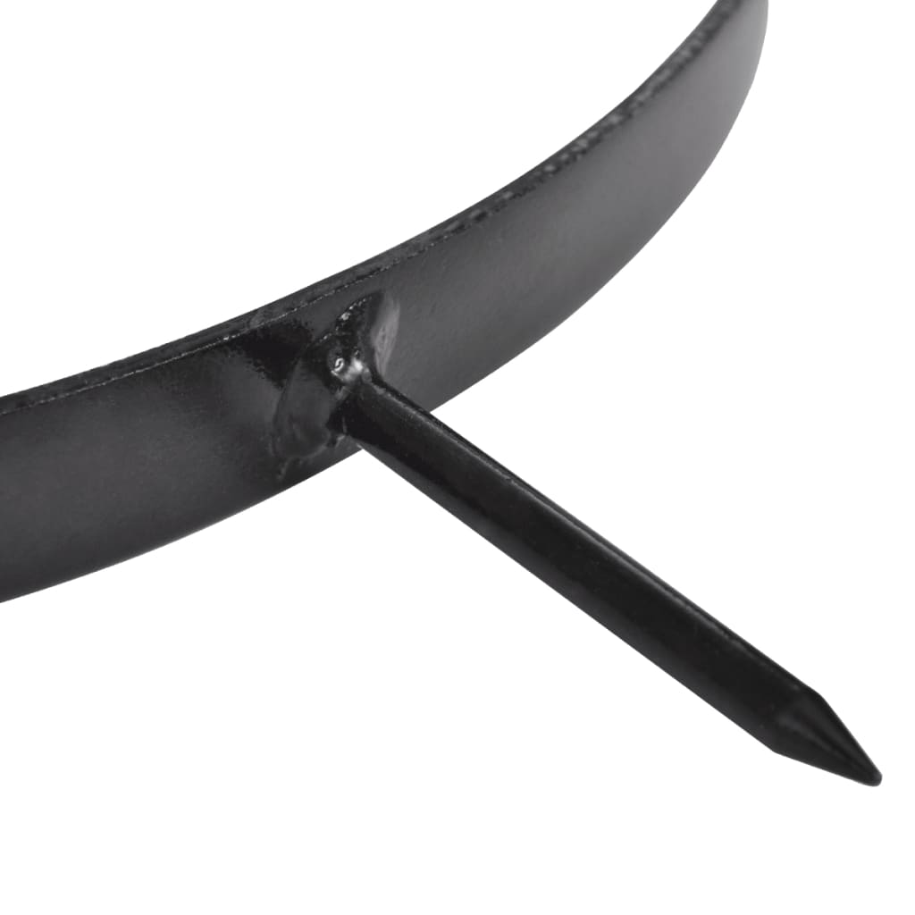 Rasenwalze mit 5 Spikes 30 cm schwarz