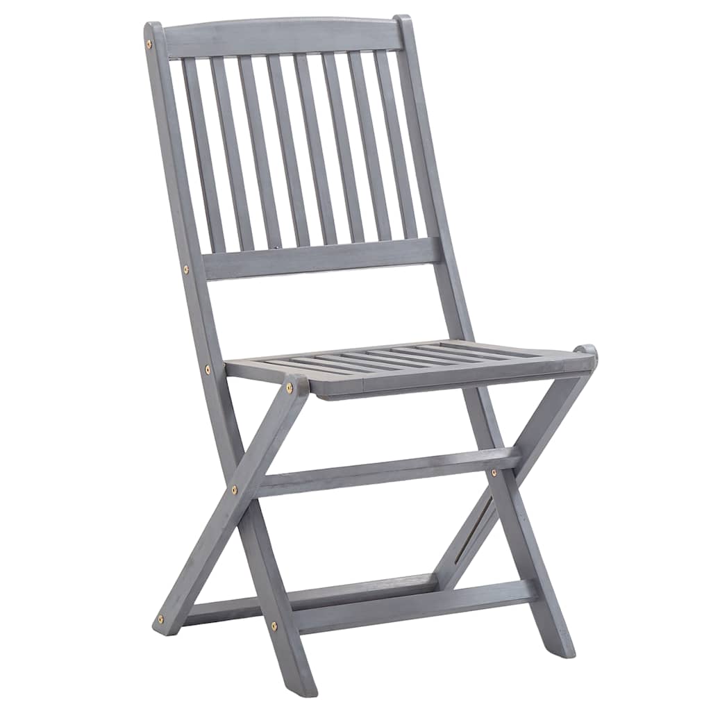 vidaXL Klappbare Gartenstühle 4 Stk. Massivholz Akazie