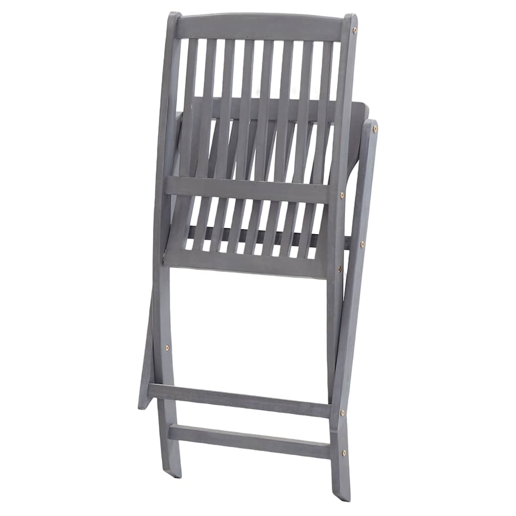 vidaXL Klappbare Gartenstühle 4 Stk. Massivholz Akazie