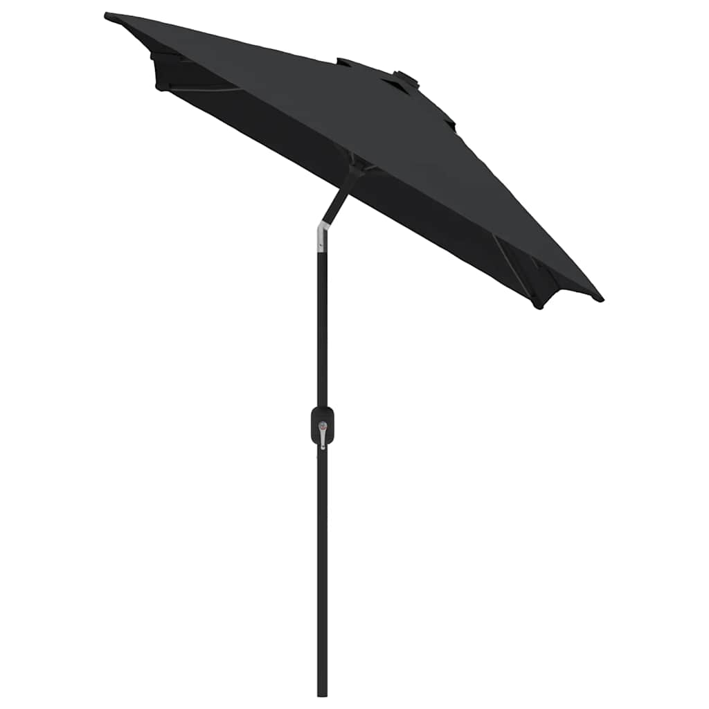 vidaXL Sonnenschirm mit Metall-Mast 300x200 cm Schwarz
