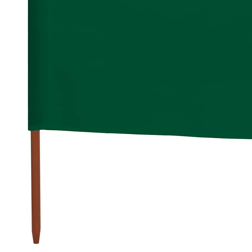 vidaXL 3-teiliges Windschutzgewebe 400 x 80 cm Grün