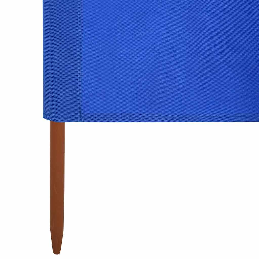 vidaXL 3-teiliges Windschutzgewebe 400 x 120 cm Azurblau