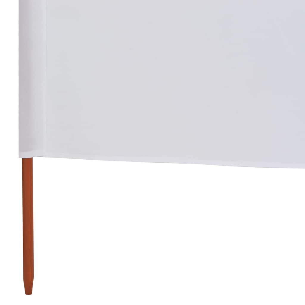 vidaXL 6-teiliges Windschutzgewebe 800 x 120 cm Sandweiß