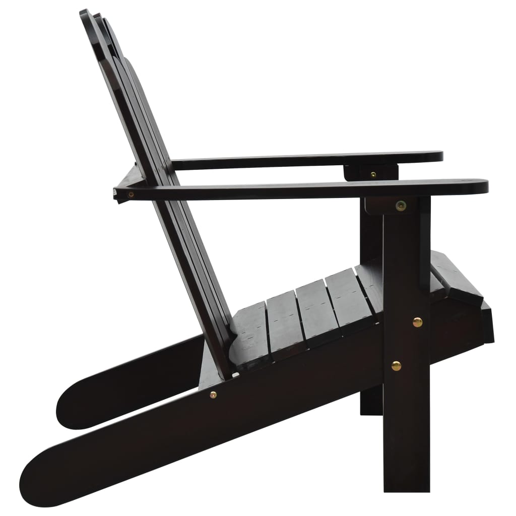 vidaXL Adirondack-Doppelstuhl Holz Braun