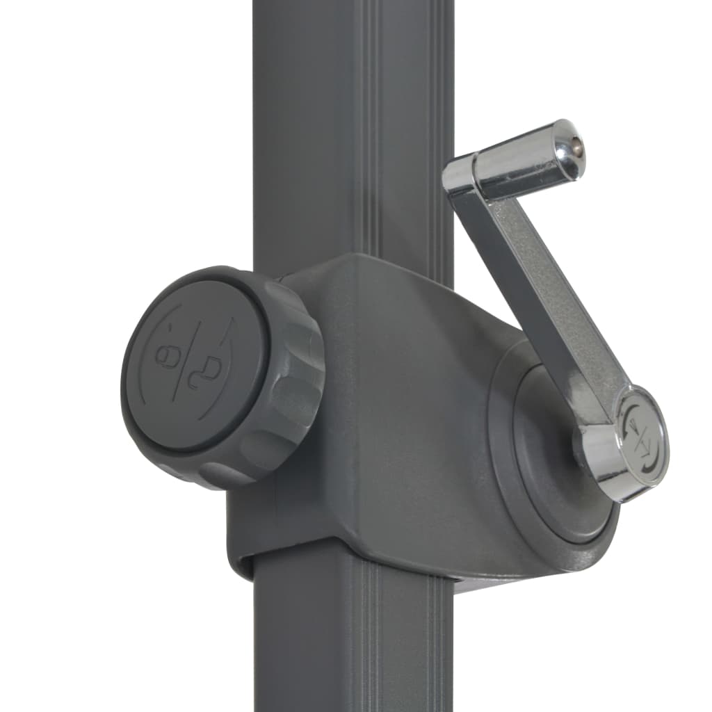 vidaXL Ampelschirm mit Aluminium-Mast 300 cm Schwarz