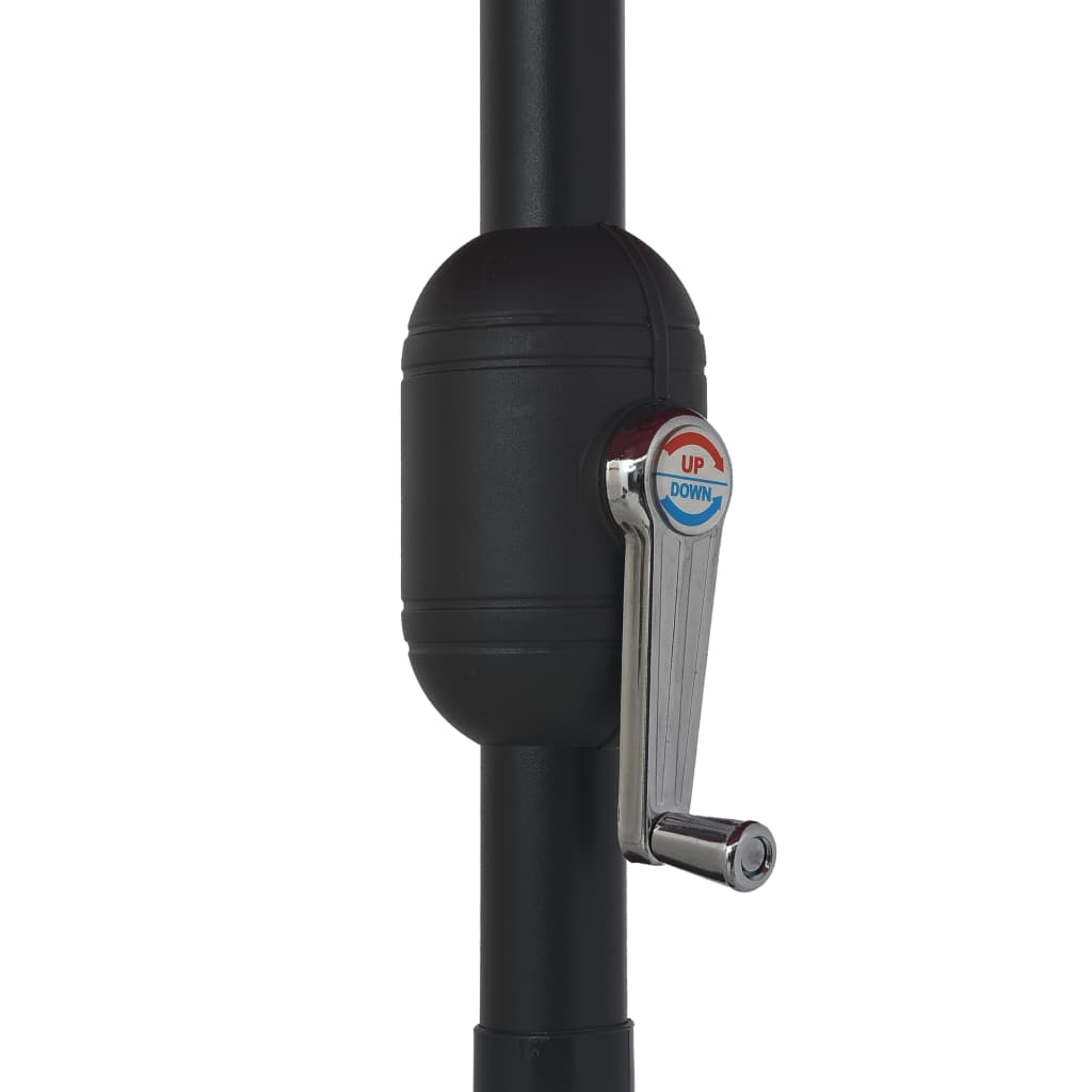 vidaXL Sonnenschirm mit Metall-Mast 390 cm Azurblau