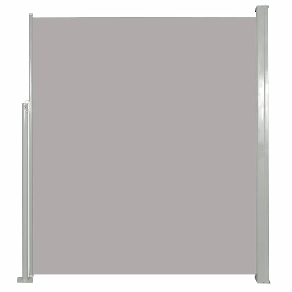vidaXL Ausziehbare Seitenmarkise 100×500 cm Grau