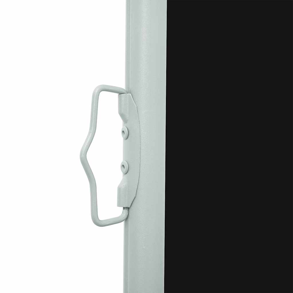 vidaXL Ausziehbare Seitenmarkise 140×500 cm Schwarz