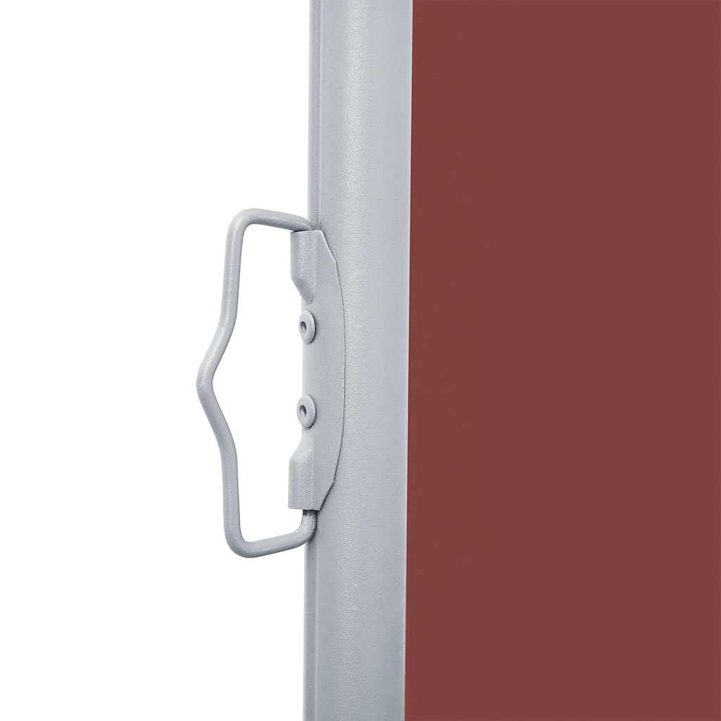 vidaXL Ausziehbare Seitenmarkise Braun 120 x 600 cm