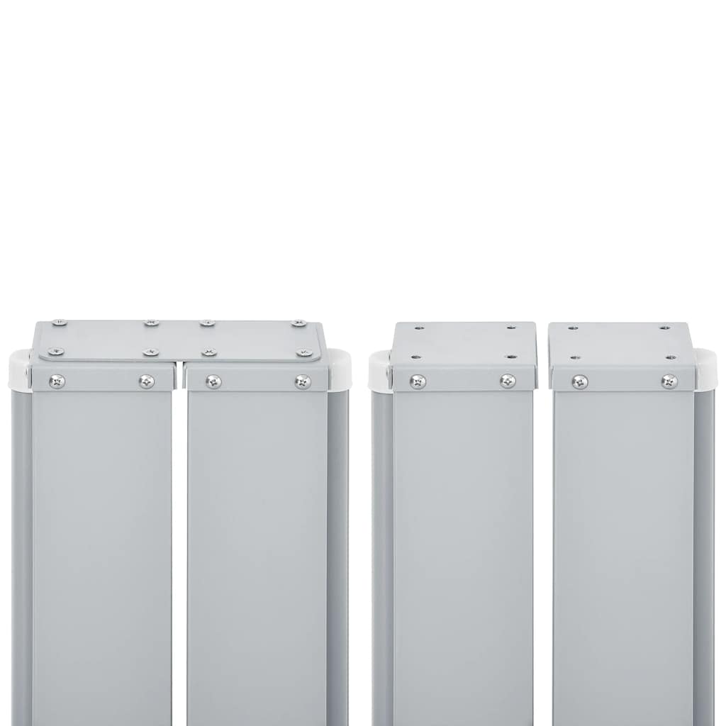 vidaXL Ausziehbare Seitenmarkise Schwarz 140 x 600 cm
