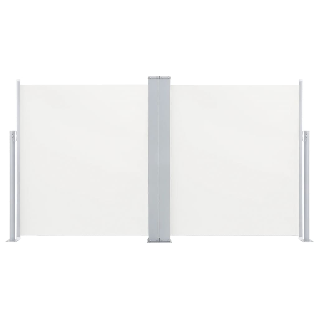 vidaXL Ausziehbare Seitenmarkise Creme 140 x 600 cm