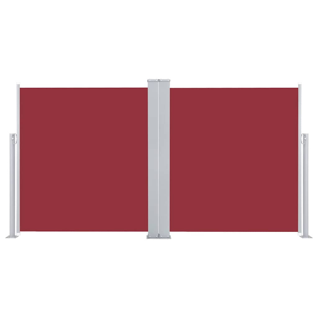 vidaXL Ausziehbare Seitenmarkise Rot 140 x 600 cm