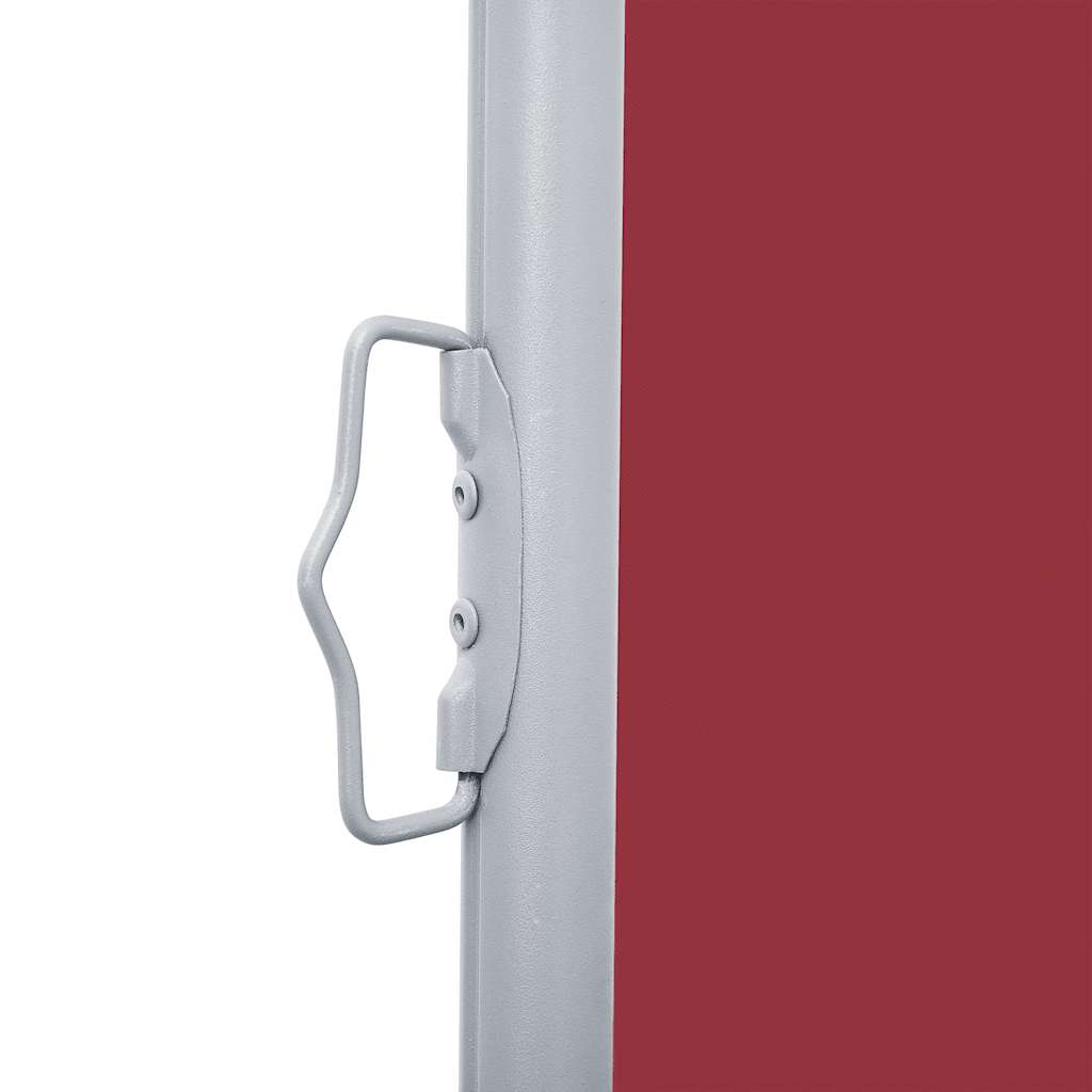 vidaXL Ausziehbare Seitenmarkise Rot 140 x 600 cm