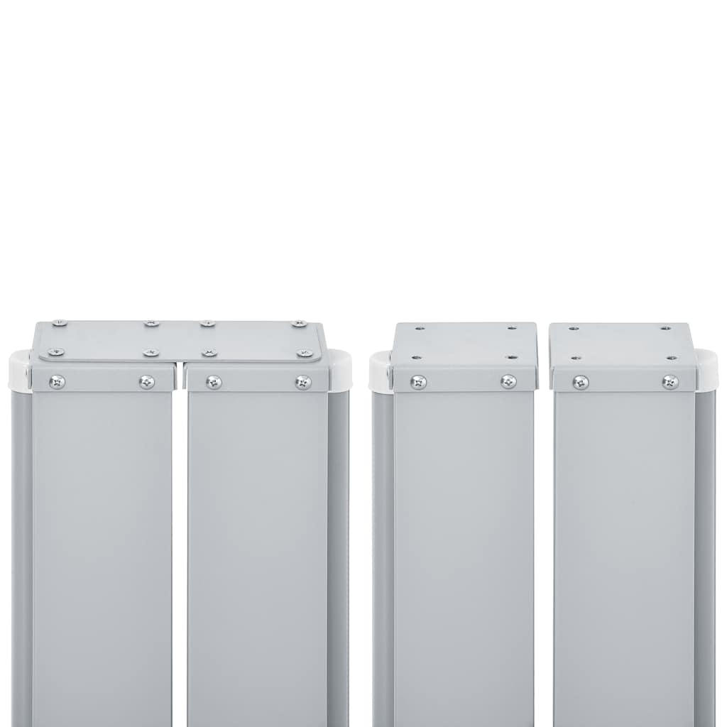 vidaXL Ausziehbare Seitenmarkise Rot 140 x 600 cm
