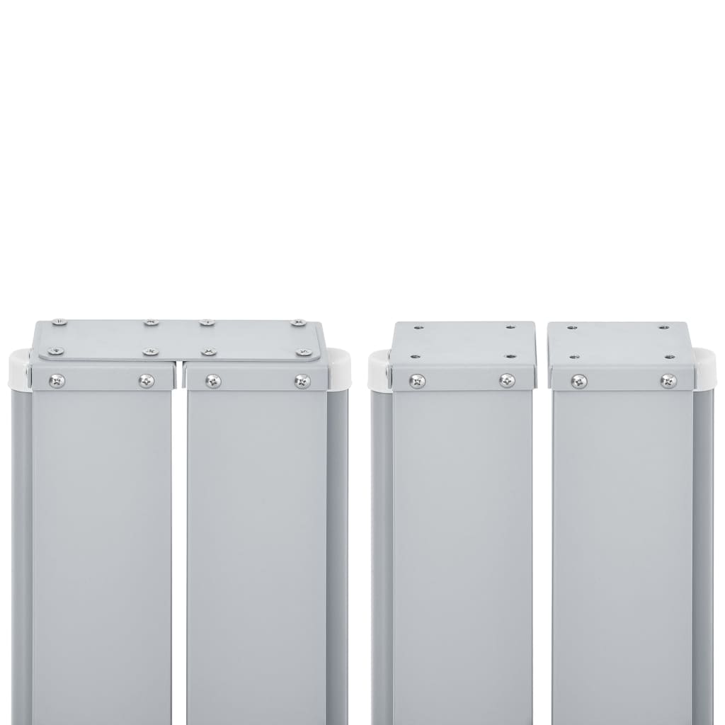 vidaXL Ausziehbare Seitenmarkise Doppelt 170 x 600 cm Schwarz