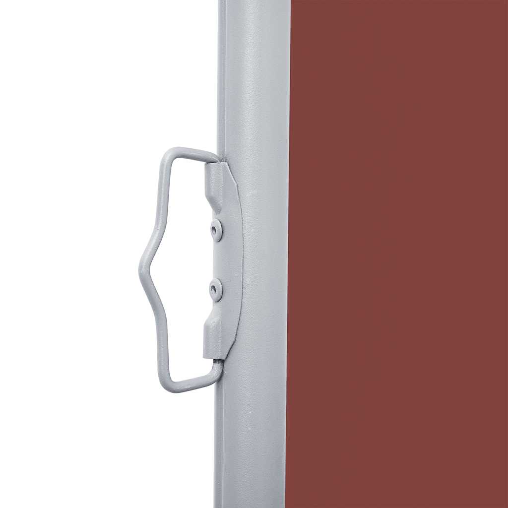 vidaXL Ausziehbare Seitenmarkise Braun 140 x 1000 cm