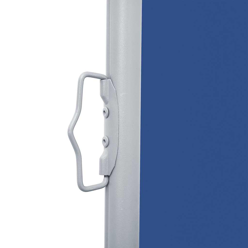 vidaXL Ausziehbare Seitenmarkise Blau 140 x 1000 cm