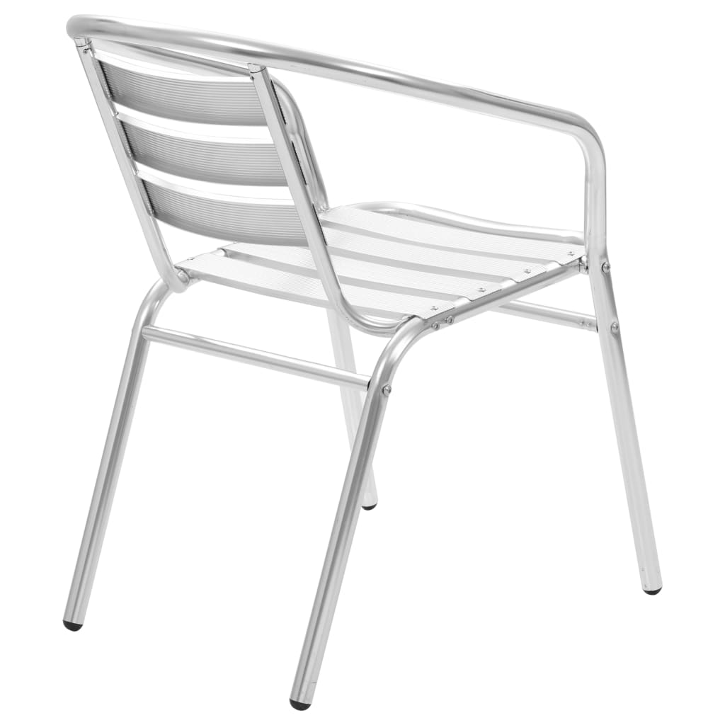 vidaXL Stapelbare Gartenstühle 4 Stk. Aluminium