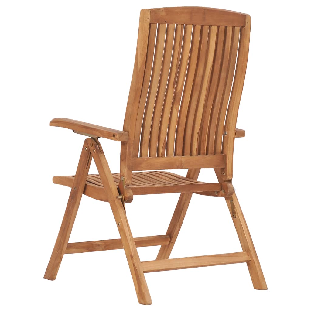 vidaXL Garten-Lehnstühle 2 Stk. Massivholz Teak