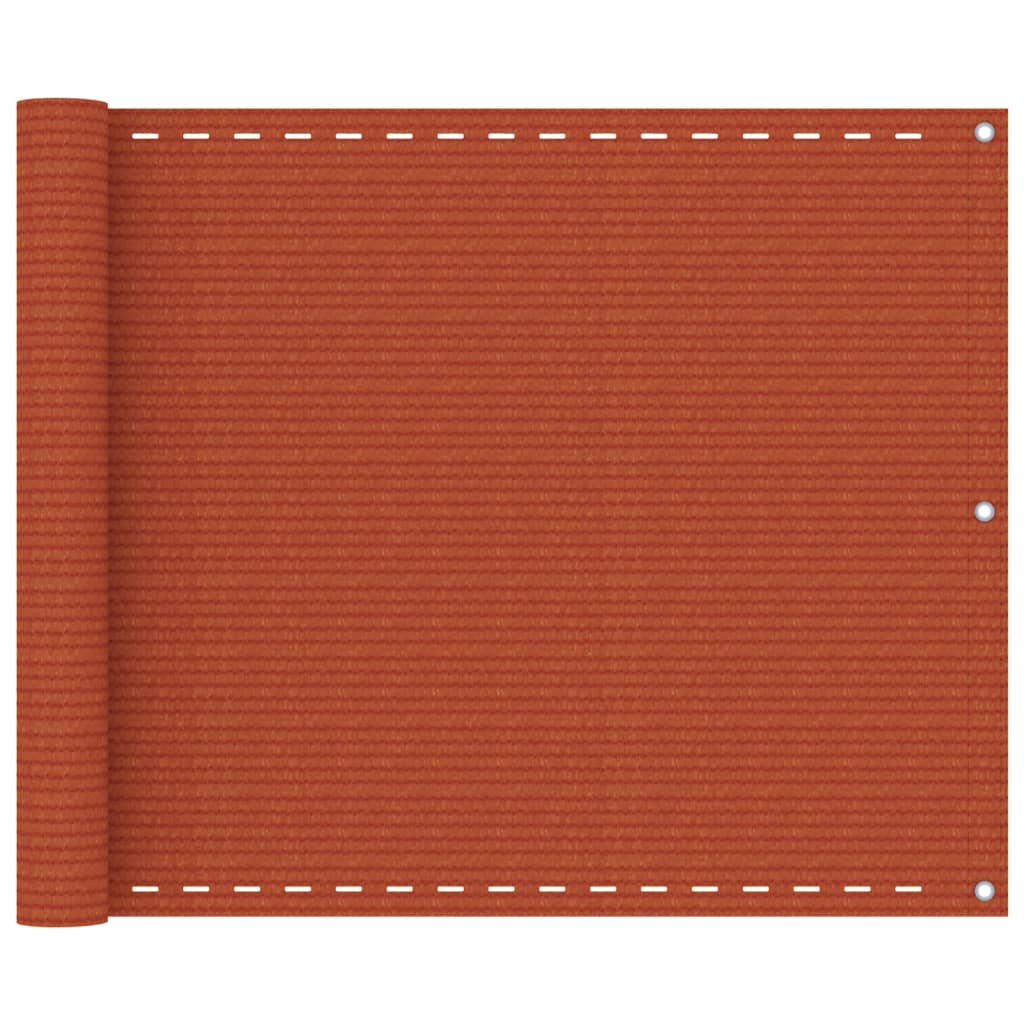 vidaXL Balkon-Sichtschutz Orange 75x600 cm HDPE