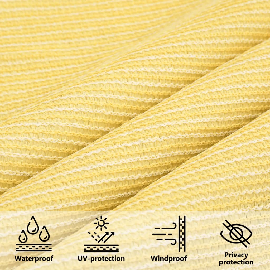 vidaXL Sonnensegel 160 g/m² Beige 4x4x4 m HDPE
