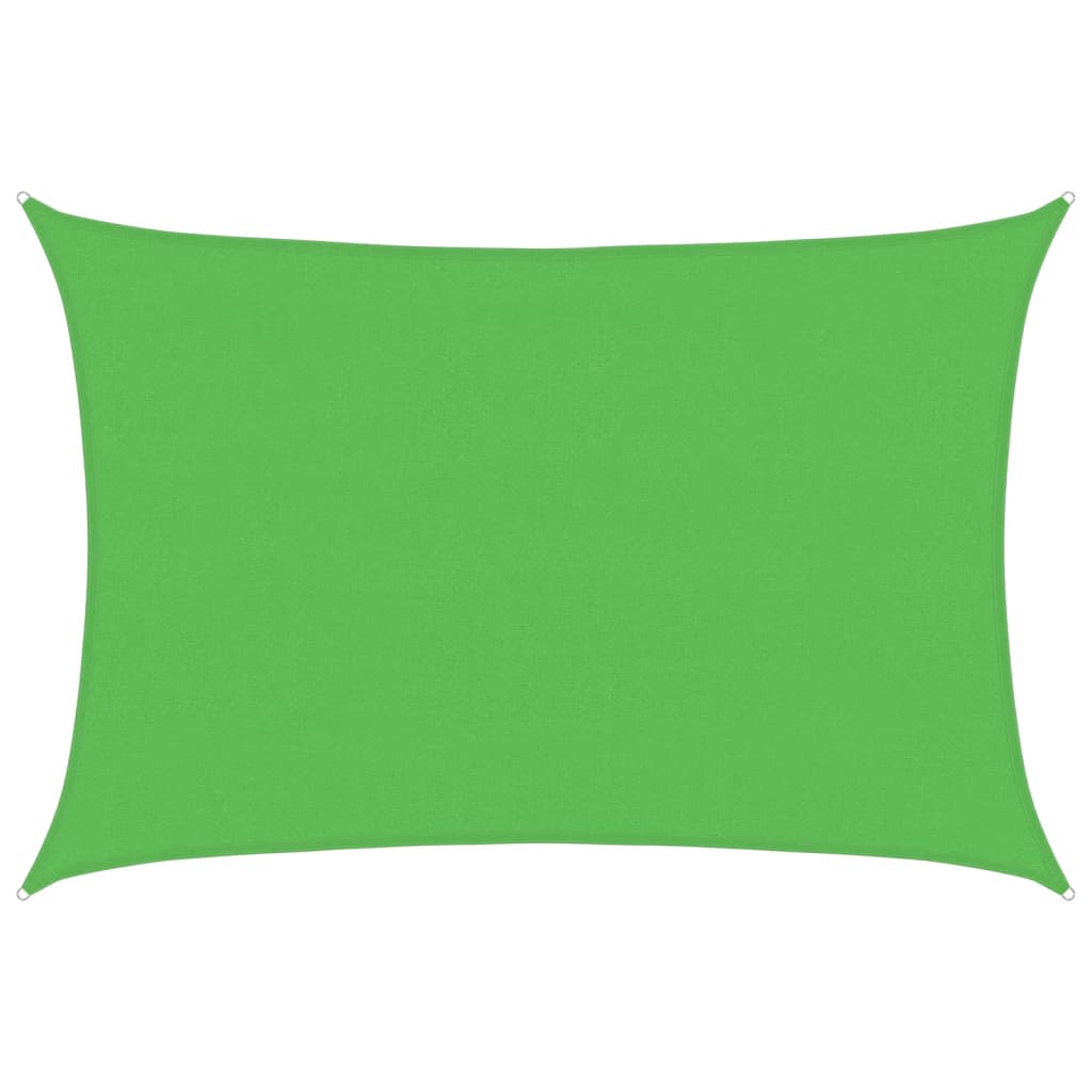 vidaXL Sonnensegel 160 g/m² Hellgrün 4x6 m HDPE