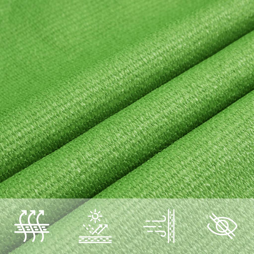 vidaXL Sonnensegel 160 g/m² Hellgrün 4x6 m HDPE