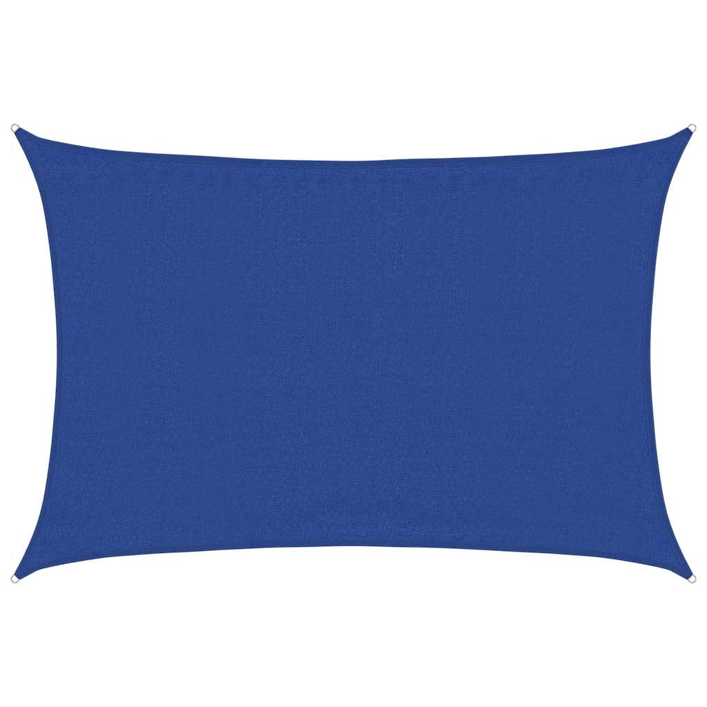 vidaXL Sonnensegel 160 g/m² Rechteckig Blau 3,5x4,5 m HDPE
