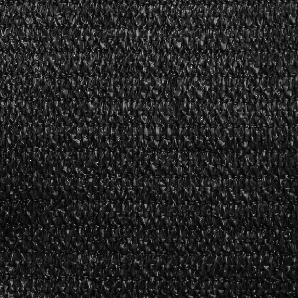 vidaXL Sonnensegel 160 g/m² Schwarz 2x4 m HDPE