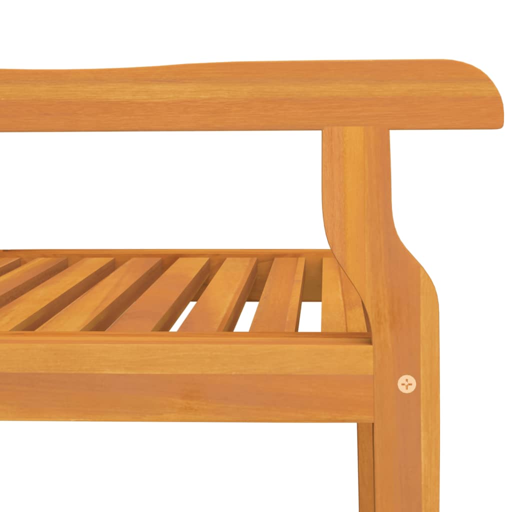 vidaXL Garten-Essstühle 2 Stk. Massivholz Akazie