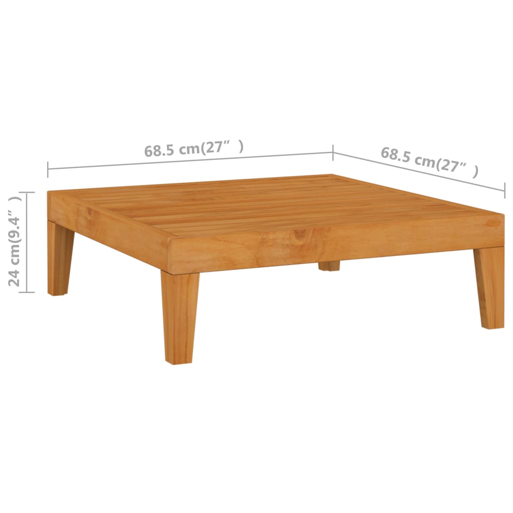 vidaXL 8-tlg. Garten-Lounge-Set mit Kissen Massivholz Akazie