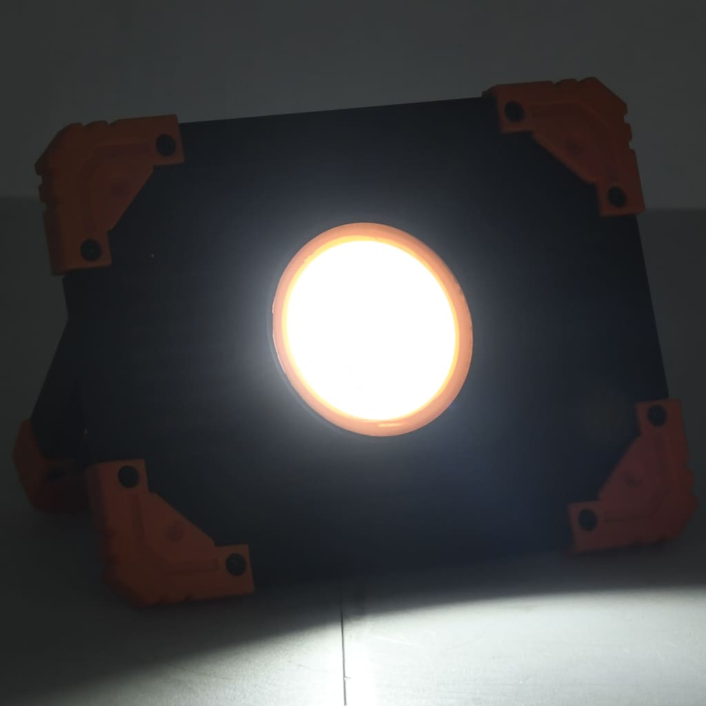 vidaXL LED-Strahler Tragbar ABS 10W Kaltweiß