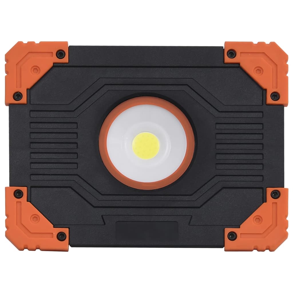 vidaXL LED-Strahler Tragbar ABS 10W Kaltweiß