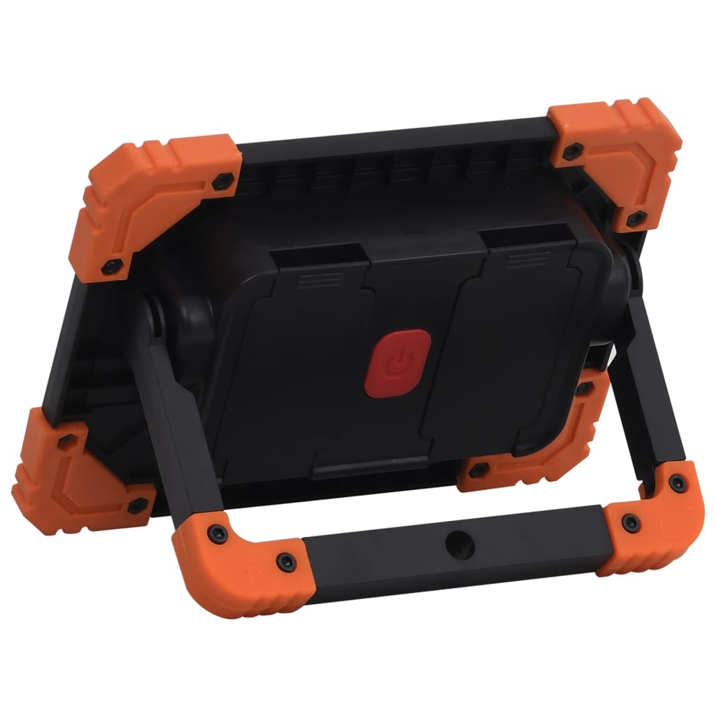 vidaXL LED-Strahler Tragbar ABS 10W Kaltweiß
