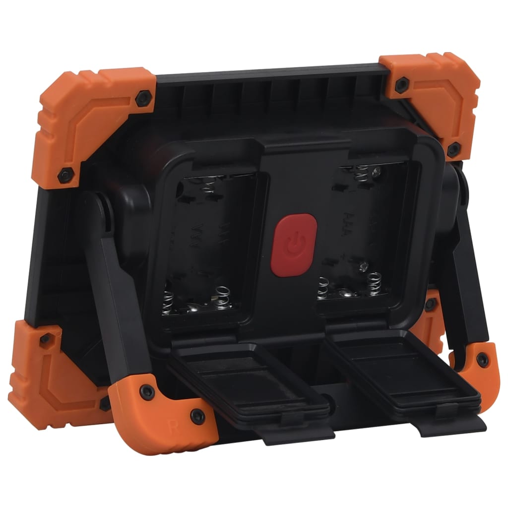 vidaXL LED-Strahler Tragbar ABS 10W Kaltweiß