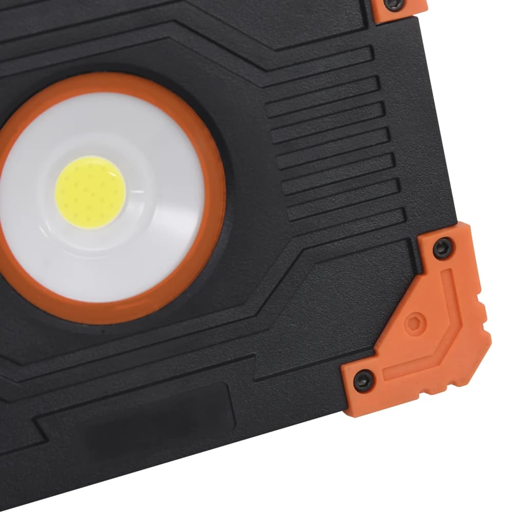 vidaXL LED-Strahler Tragbar ABS 10W Kaltweiß
