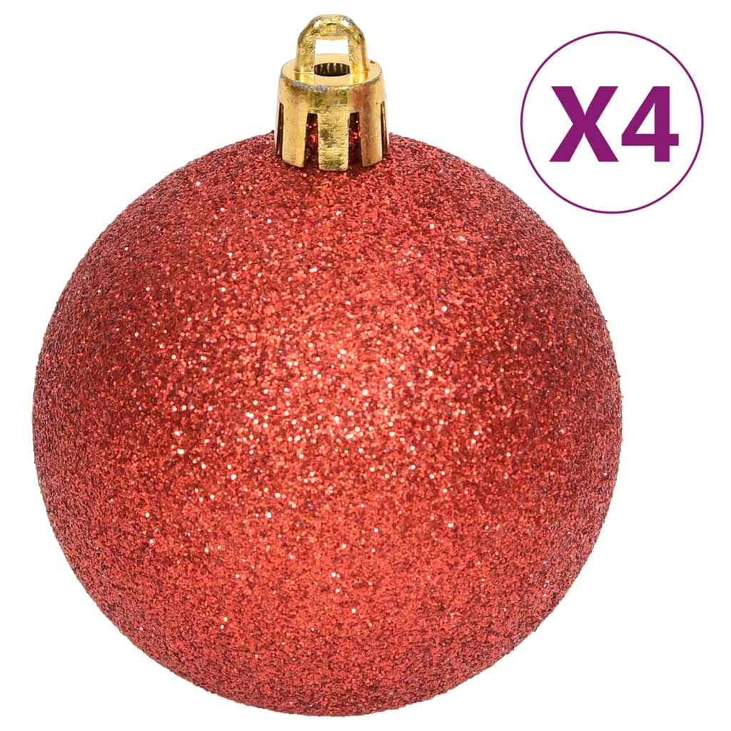 vidaXL 108-tlg. Weihnachtskugel-Set Rot und Weiß