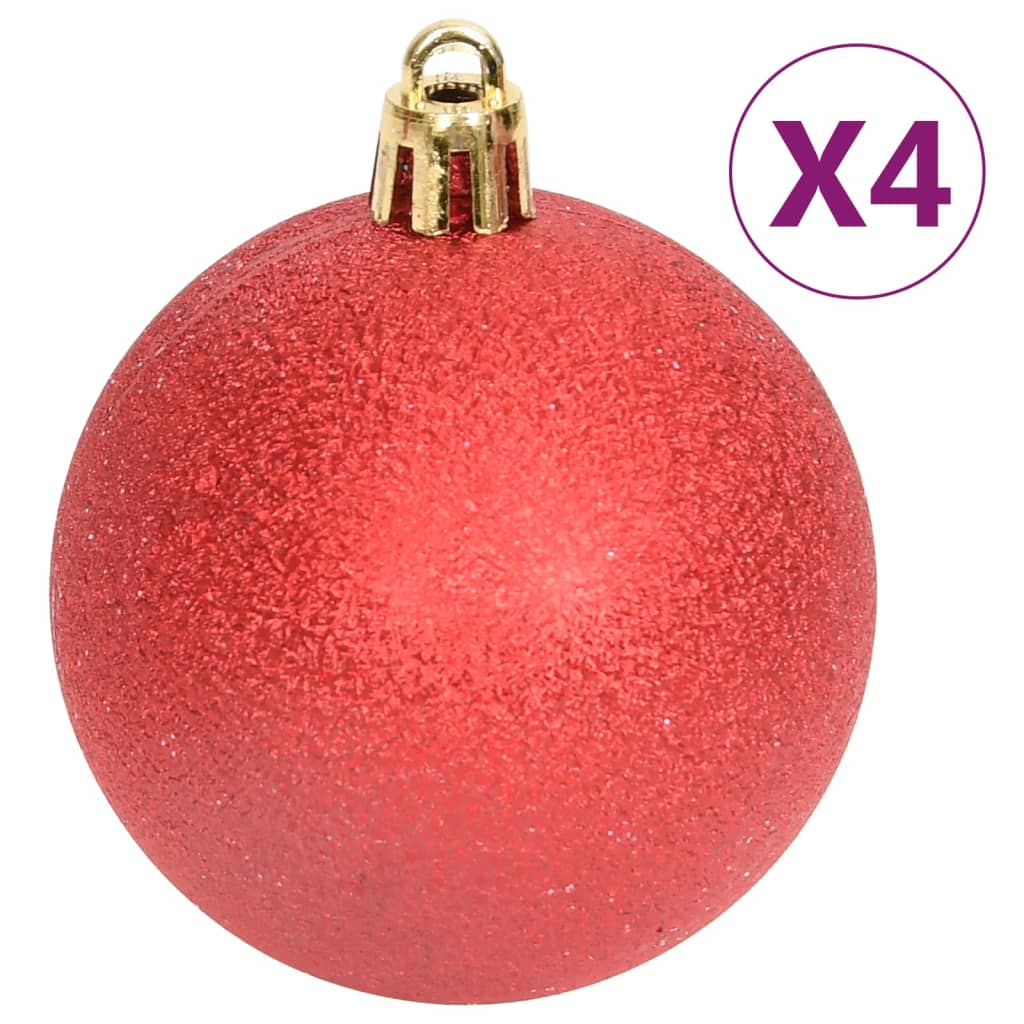 vidaXL 108-tlg. Weihnachtskugel-Set Rot und Weiß