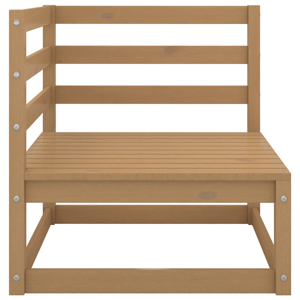 vidaXL 10-tlg. Garten-Lounge-Set Honigbraun Massivholz Kiefer