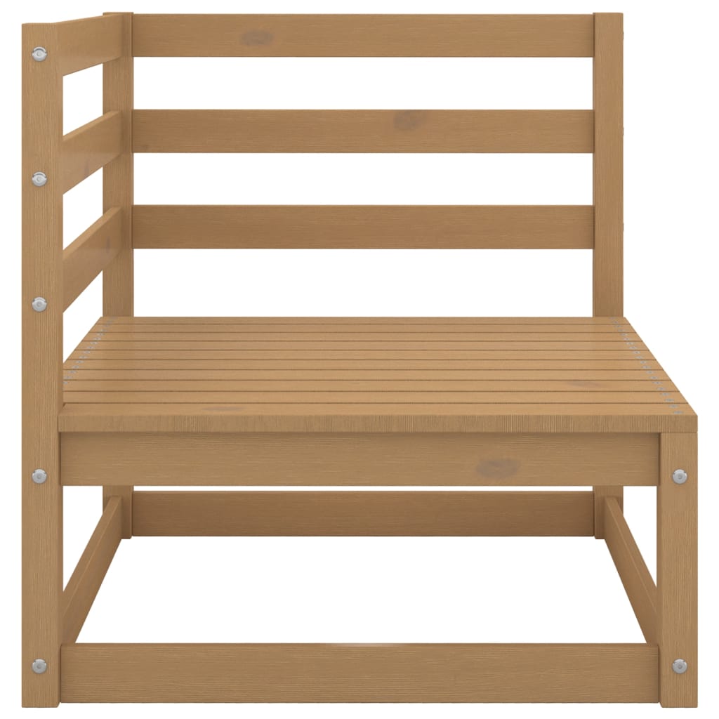 vidaXL 10-tlg. Garten-Lounge-Set Honigbraun Massivholz Kiefer