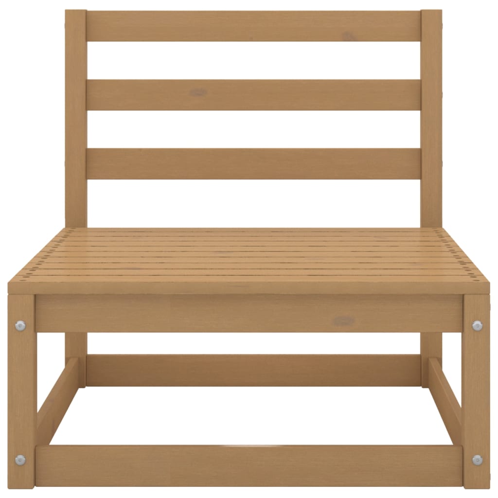 vidaXL 10-tlg. Garten-Lounge-Set Honigbraun Massivholz Kiefer
