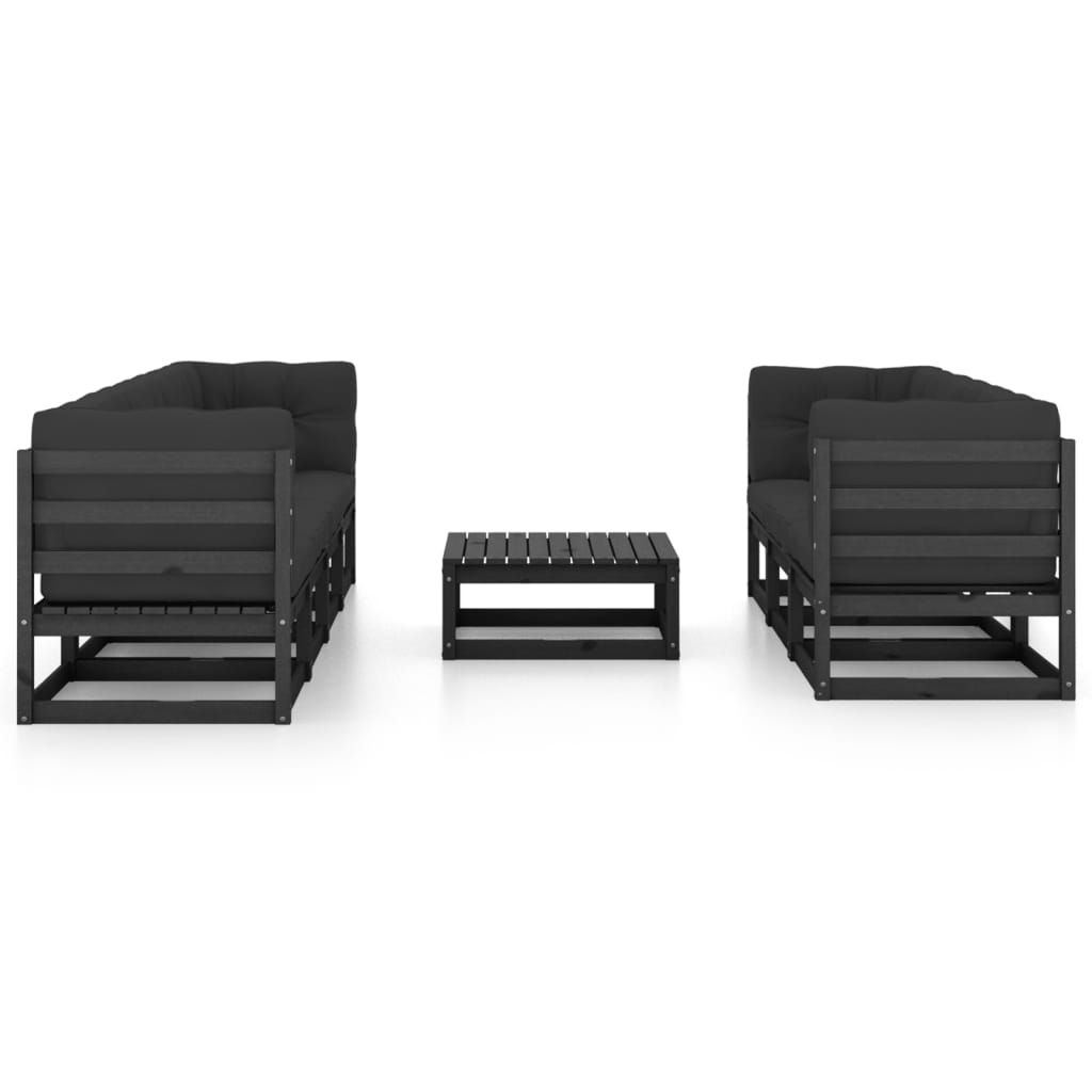 vidaXL 8-tlg. Garten-Lounge-Set mit Kissen Kiefer Massivholz