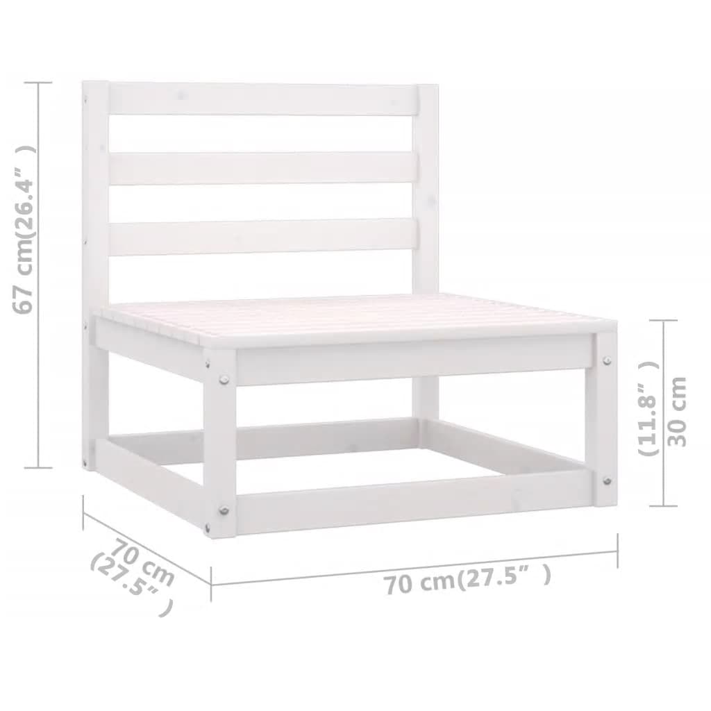 vidaXL 8-tlg. Garten-Lounge-Set mit Kissen Kiefer Massivholz
