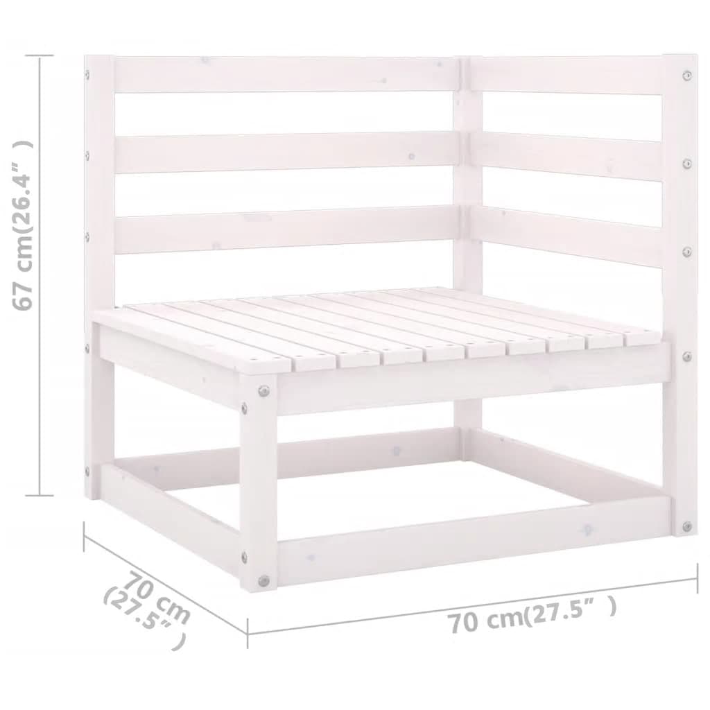 vidaXL 8-tlg. Garten-Lounge-Set mit Kissen Kiefer Massivholz