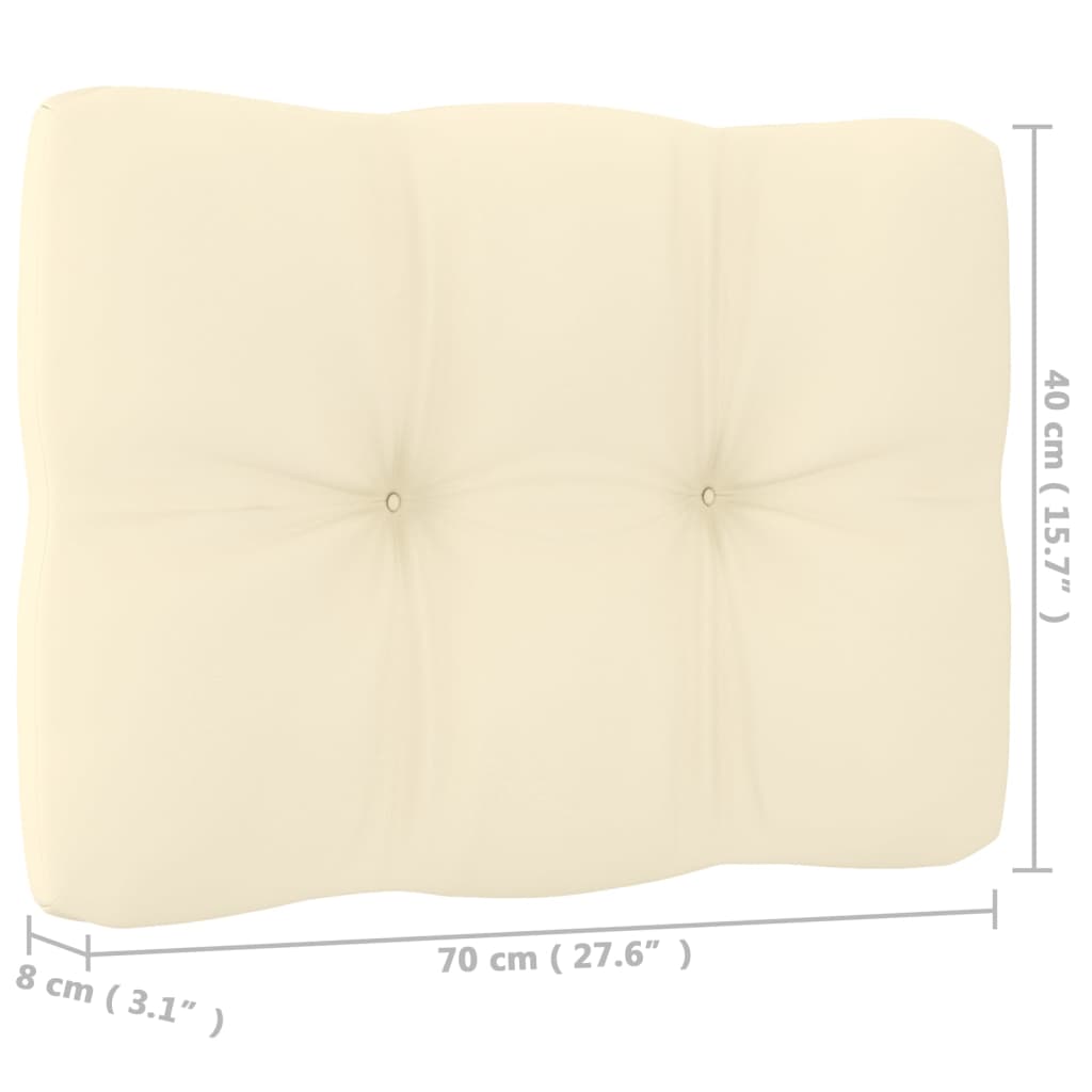 vidaXL 8-tlg. Garten-Lounge-Set mit Kissen Kiefer MassivholzvidaXL