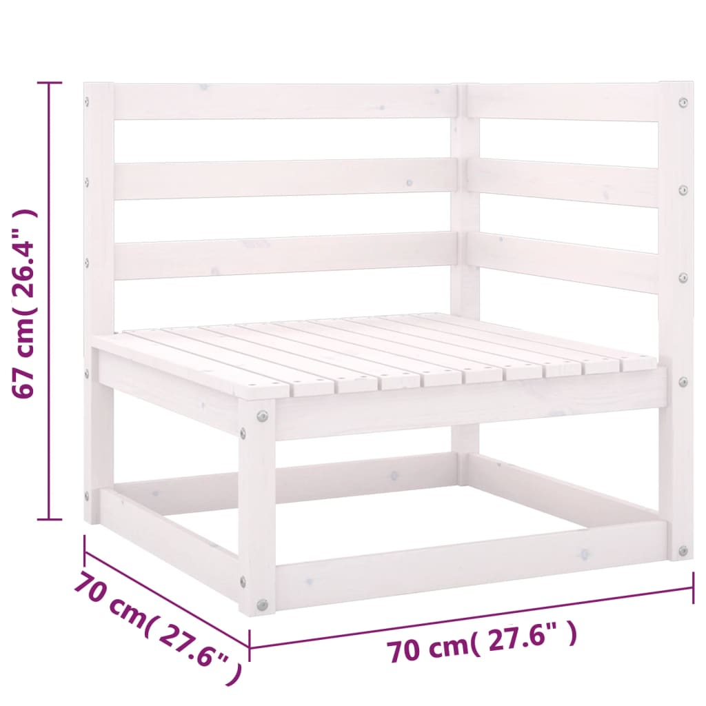 vidaXL 8-tlg. Garten-Lounge-Set mit Kissen Massivholz Kiefer