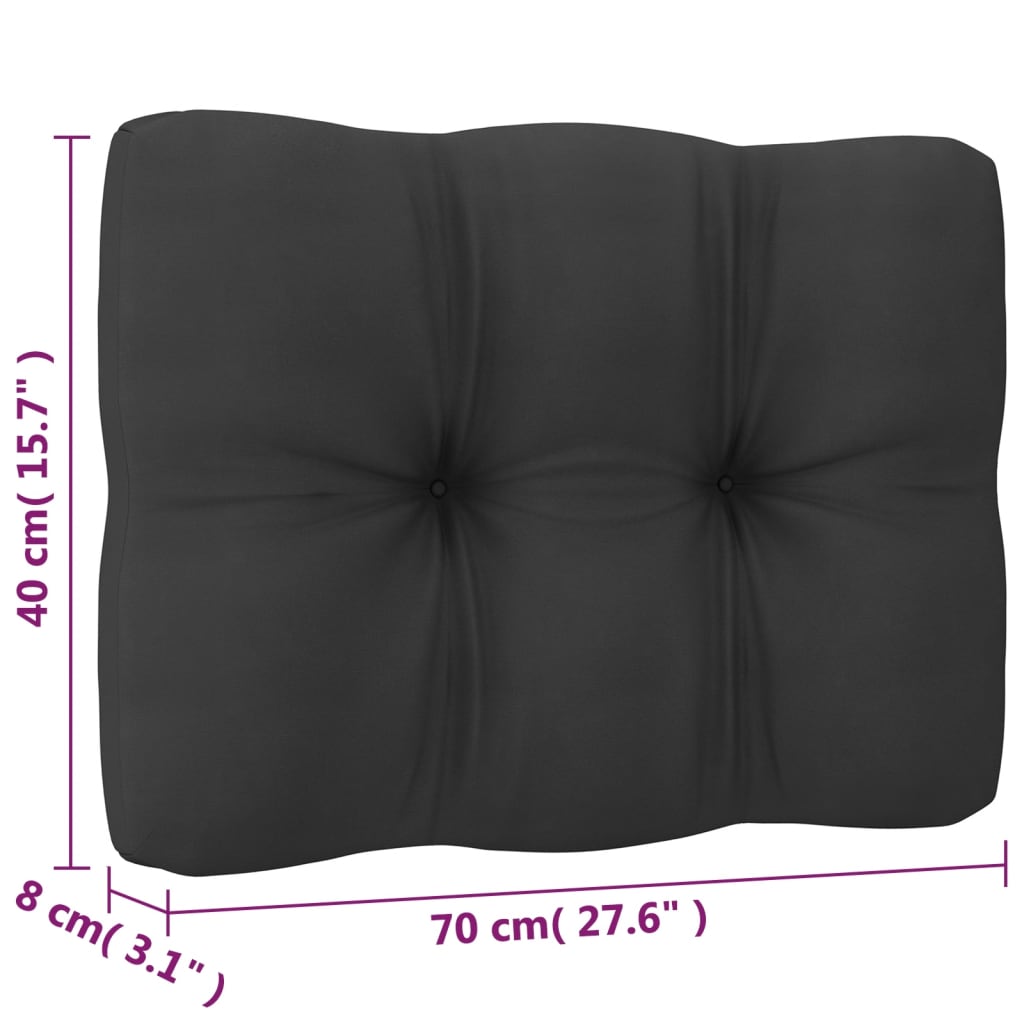 vidaXL 8-tlg. Garten-Lounge-Set mit Kissen Massivholz Kiefer